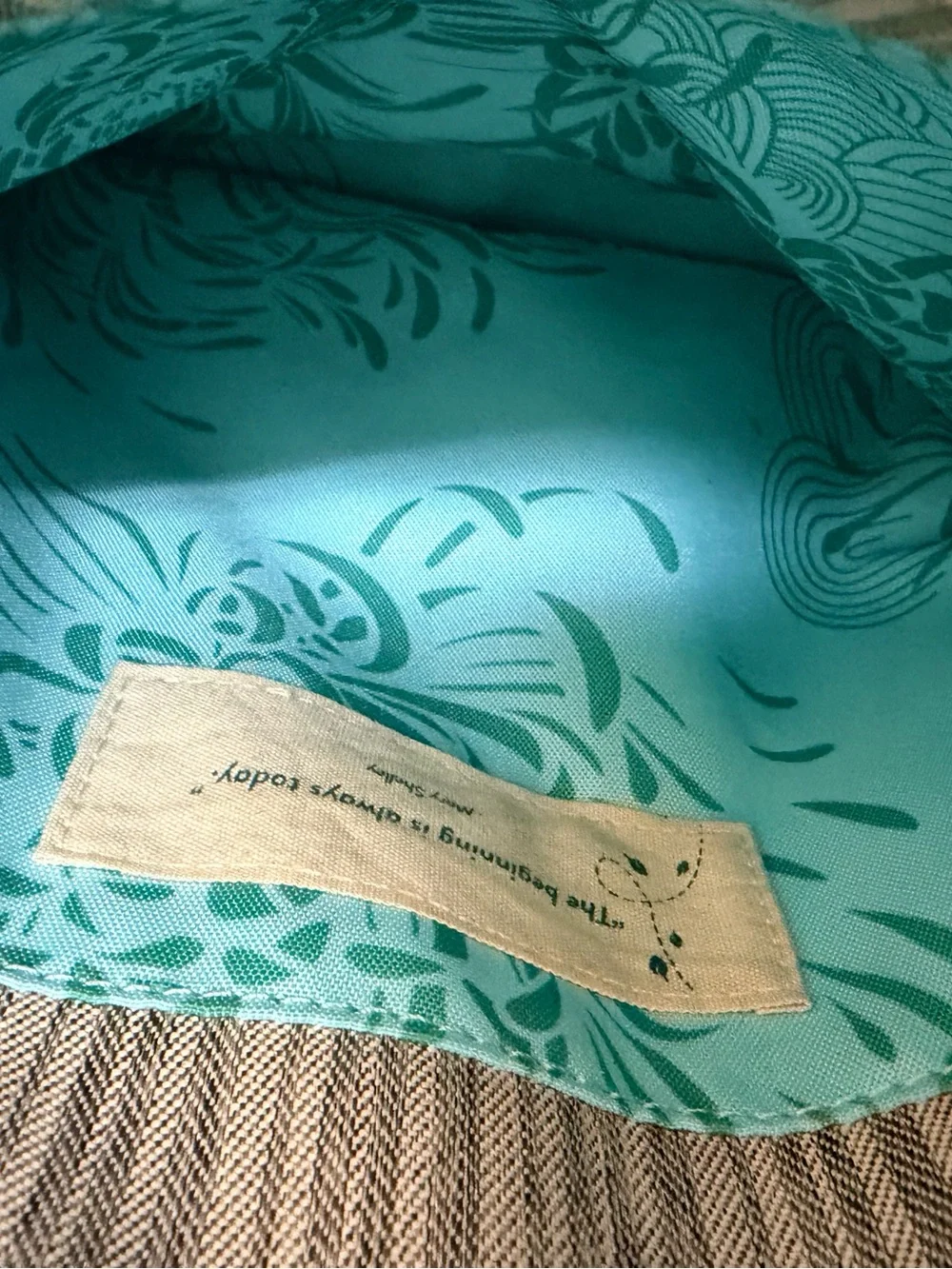 Haiku RFID Crossbody Bag Gray Stripe Travel Organizer Lightweight Vegan Purse